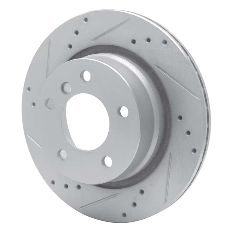 R1 Concepts — R1 2003-2008 BMW Z4 Rear Left Drilled & Slotted Silver Brake Rotor
R1 Brake Rotor Drill - view 2