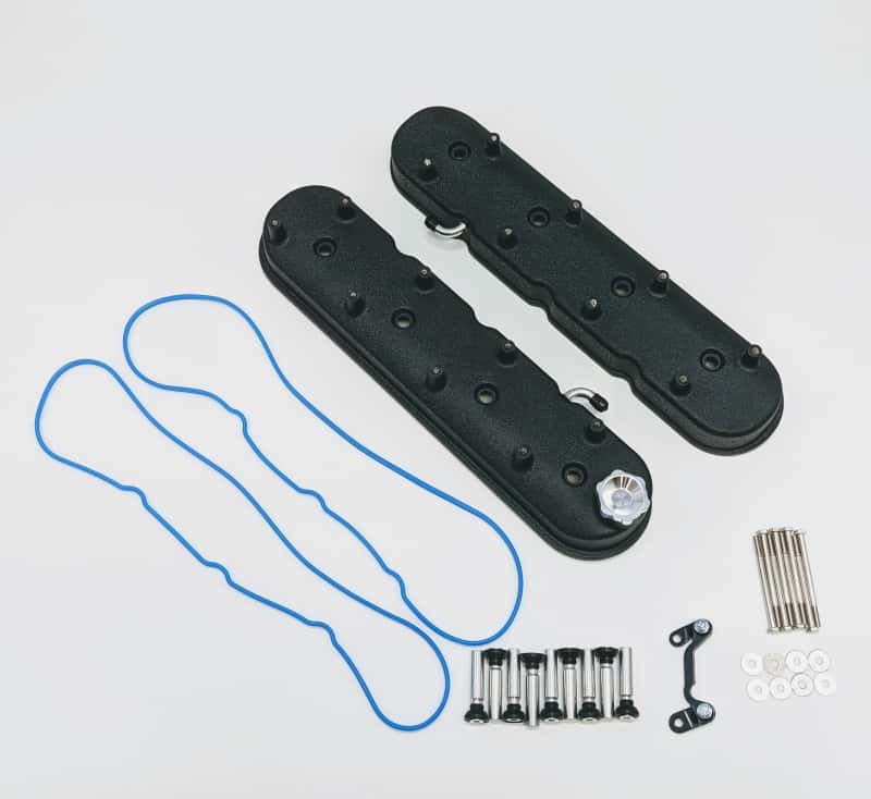 Granatelli Motor Sports — Granatelli 96-22 GM LS Tall Valve Cover w/Angled Coil Mounts - Black Wrinkle (Pair)
Engine Valve Cover - view 2