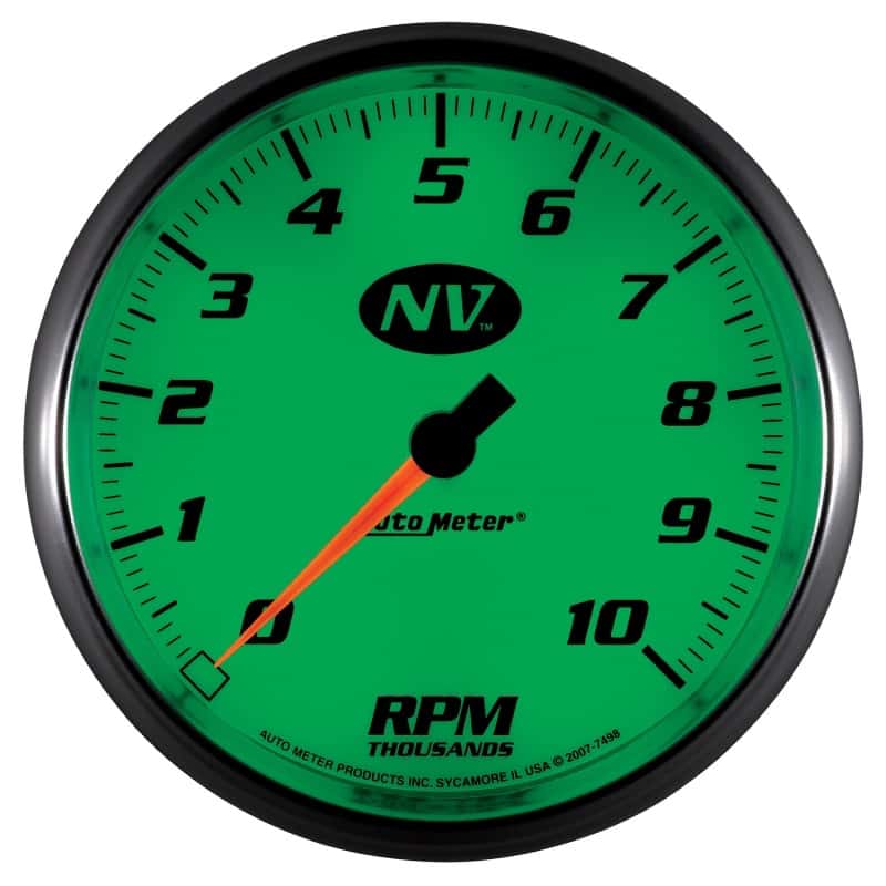 AutoMeter — AutoMeter Gauge Tachometer 5in. 10K RPM In-Dash NV
5" TACH, 10,000 RPM, - view 9