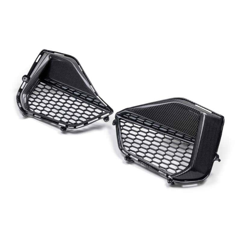 Anderson Composites — Anderson Composites 2024 Ford Mustang GT Carbon Fiber Front Bumper Inserts - view 4