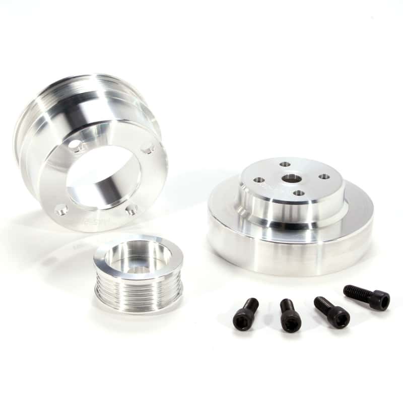 BBK — BBK 86-93 Mustang 5.0 Underdrive Pulley Kit - Lightweight CNC Billet Aluminum (3pc)
Under Drive Pulleys
Pulley Kit - view 6