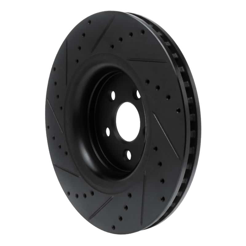 R1 Concepts — R1 15-21 Ford Edge Front Right Drilled & Slotted Black Brake Rotor
R1 Brake Rotor Drill - view 4