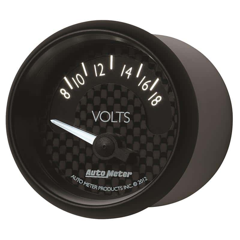 AutoMeter — Autometer GT Series 52mm Short Sweep Electronic 8-18 Volts Voltmeter
2-1/16" VOLTMETER, 8 - view 3