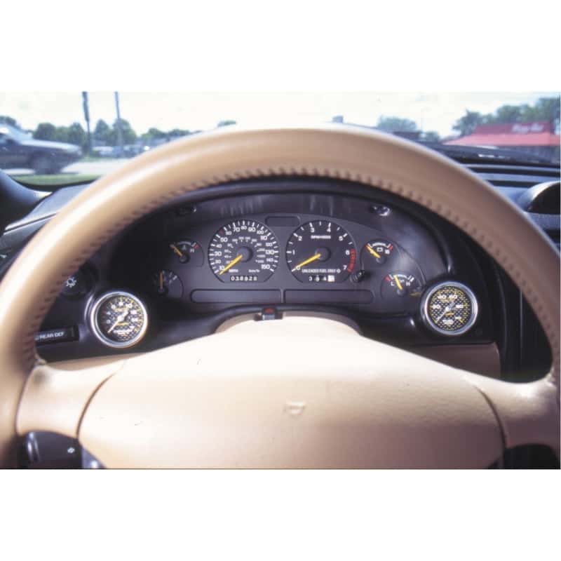 AutoMeter — Autometer 94-00 Ford Mustang 52mm Black Dual Instrument Cluster Bezel
2-1/16" DUAL INSTRUM - view 1