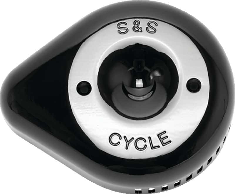 S&S Cycle — S&S Cycle Stealth Slasher Teardrop Air Cleaner Cover - Gloss Black - view 2