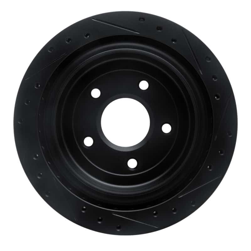 R1 Concepts — R1 97-13 Cadillac XLR Rear Left Drilled & Slotted Black Brake Rotor
R1 Brake Rotor Drill - view 5