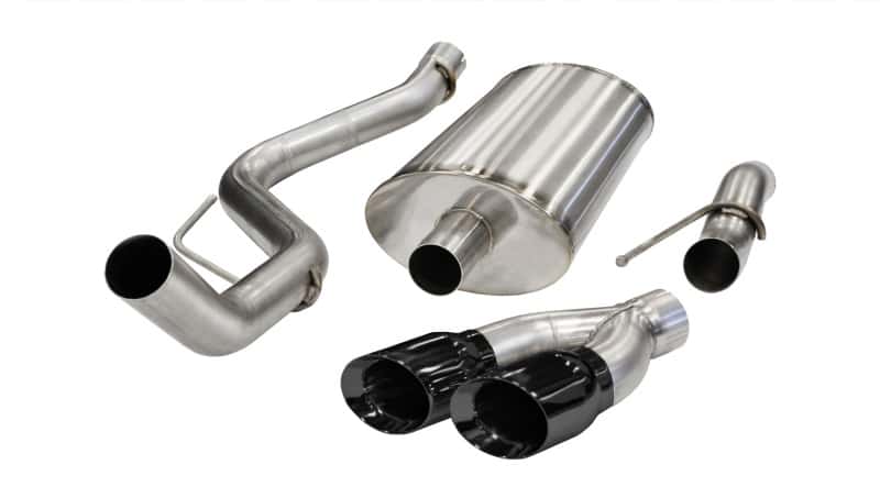 CORSA Performance — Corsa 2011-2014 Ford F-150 Raptor 6.2L V8 Black Sport Cat-Back Exhaust
Exhaust - view 3