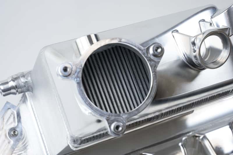 CSF — CSF BMW M2/M3/M4 S58 Comp & Non-Comp (G8X) Charge-Air Cooler Manifold - Thermal Dispersion Black
CSF Radiator - view 8
