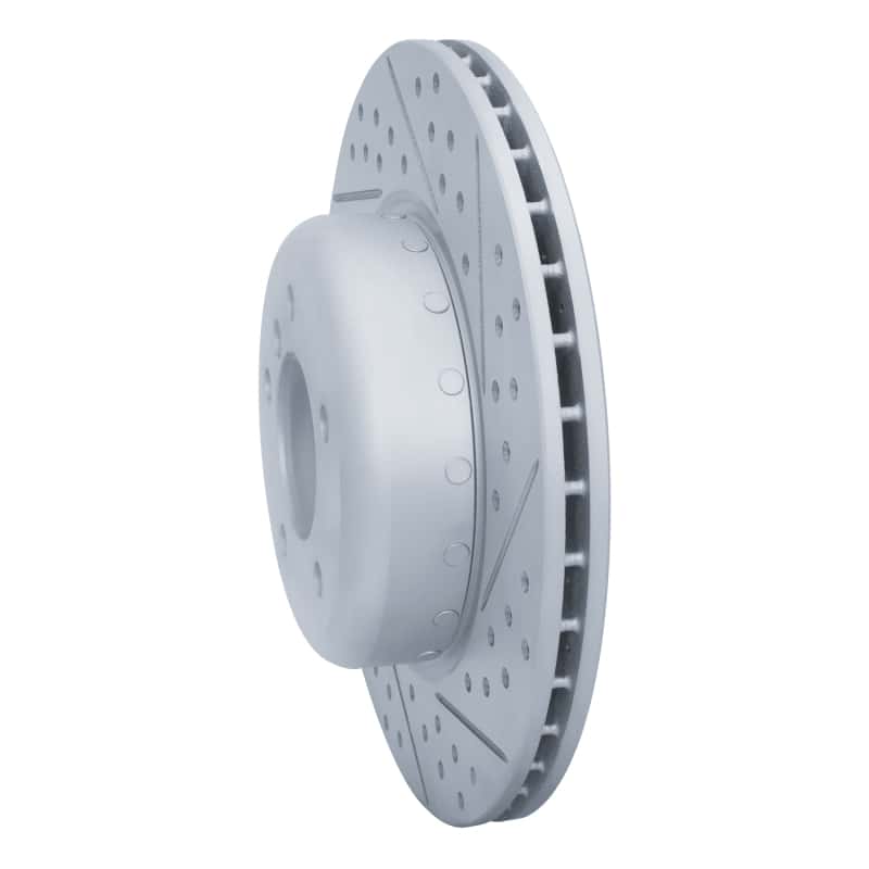 R1 Concepts — R1 09-16 BMW Z4 Front Right Drilled & Slotted Geo-Carbon Rotor - view 2