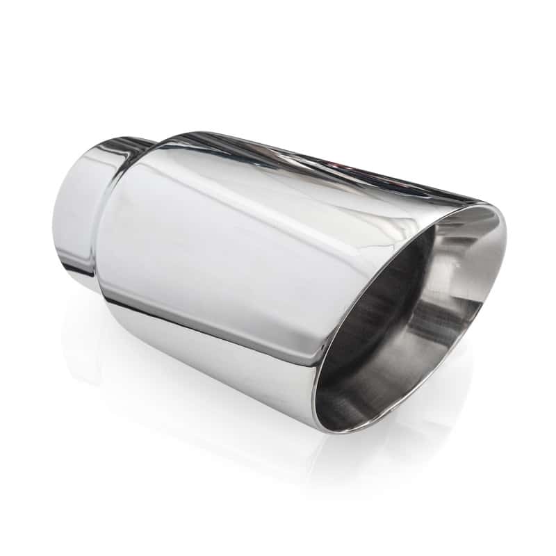Stainless Works — Stainless Works Conical Double Wall Slash Cut Exhaust Tip - 4in Body 3in Inlet - view 2