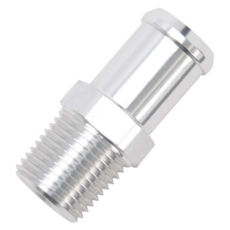 Edelbrock — Edelbrock Hose End Straight 1/2In NPT to 3/4In Barb Clear Anodize
KIT PARTS - view 3