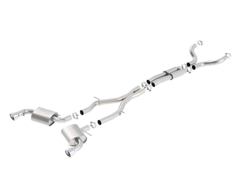 Borla — Borla 16-17 Chevy Camaro SS 6.2L ATAK Catback Single Split Rear Exit Exhaust w/Single Tips
Cat-Back System - view 1