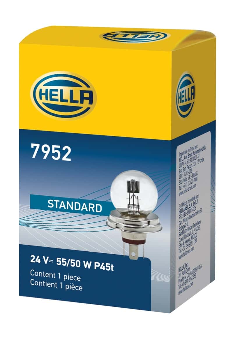 Hella — Hella Bulb 7952 24V 55/50W P45t S13 R2
7952 Incan Bulb - view 7