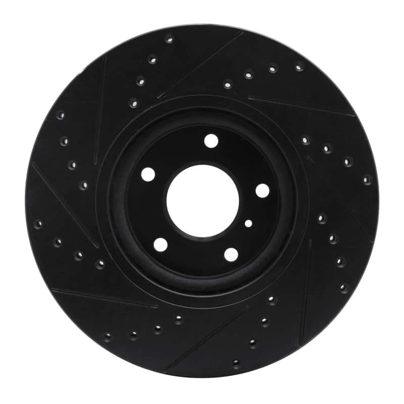 R1 Concepts — R1 03-23 Infiniti FX35 Front Right Drilled & Slotted Black Brake Rotor
R1 Brake Rotor Drill - view 5