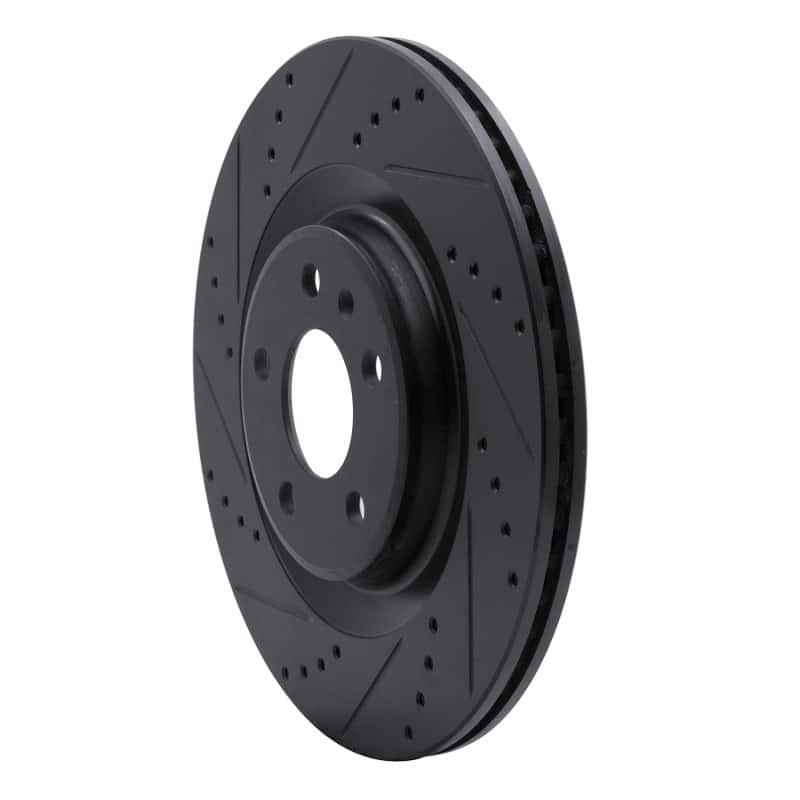 DFC — DFC 08-25 Audi A6 ALLROAD Rear Left Drilled & Slotted Black Brake Rotor - view 2