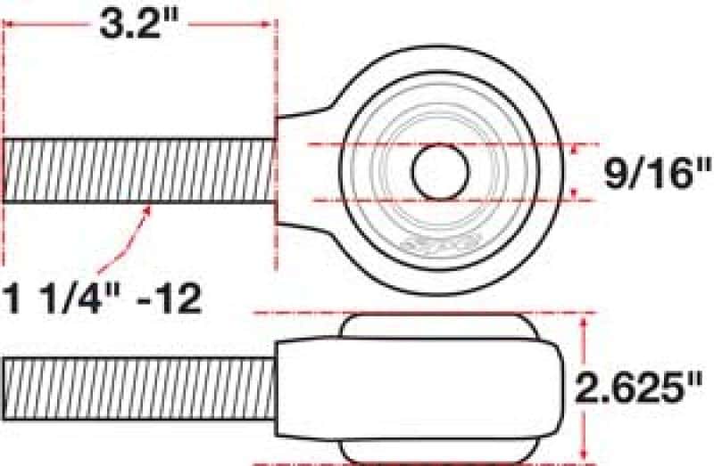 SPC Performance — SPC Performance xAxis Rod End Ball Joint
CROSSAXIS ROD END
XAXIS JOINT - view 3