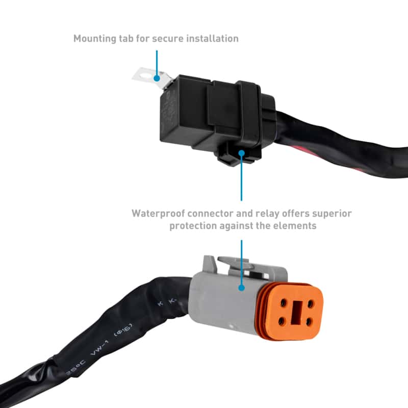 Borne Off-Road — Borne Off-Road Light Bar Wire Harness For 10-20in Bar - view 3