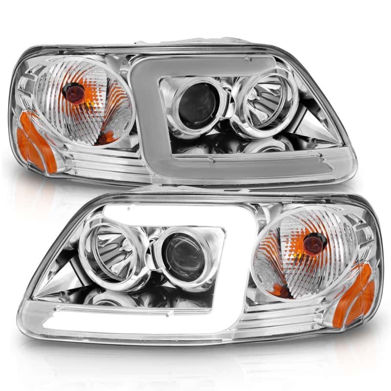 ANZO — ANZO 1997-2003 Ford F-150 Projector Headlights w/ Light Bar Chrome Housing
Head Light Set
HdLtSet - view 3