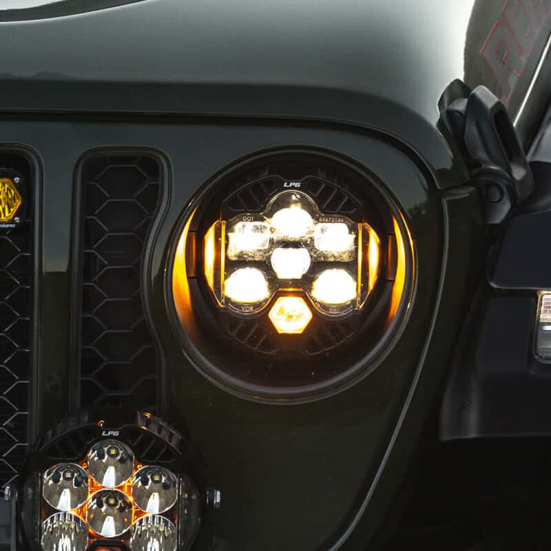 Baja Designs — Baja Designs 18-25 Jeep Wrangler JL/20-25 Gladiator JT (w/Halogen) DOT LP6 LED Headlight Kit - Amber - view 2