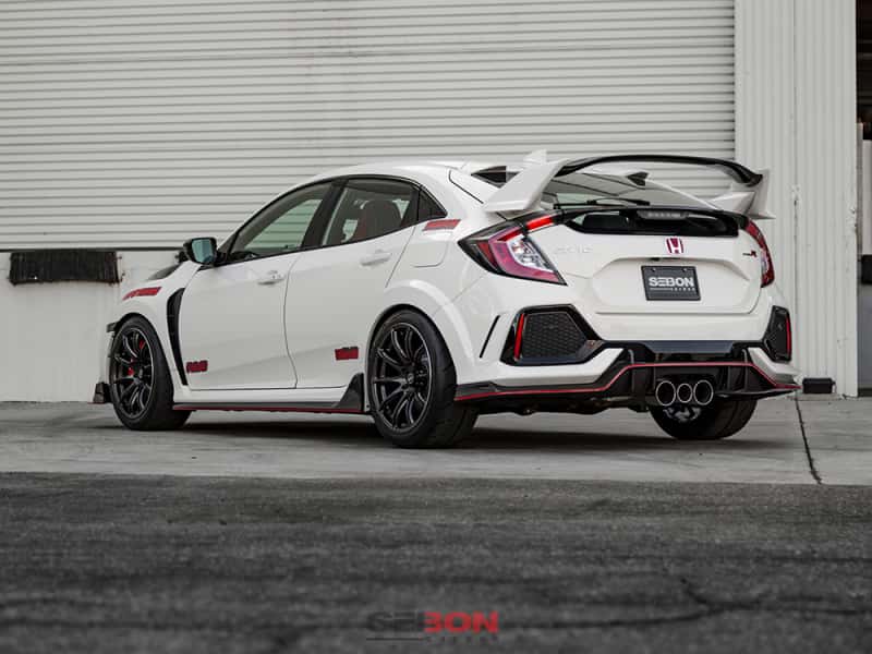 Seibon — Seibon 2017 Honda Civic Type R OEM Carbon Fiber Side Skirts - view 5