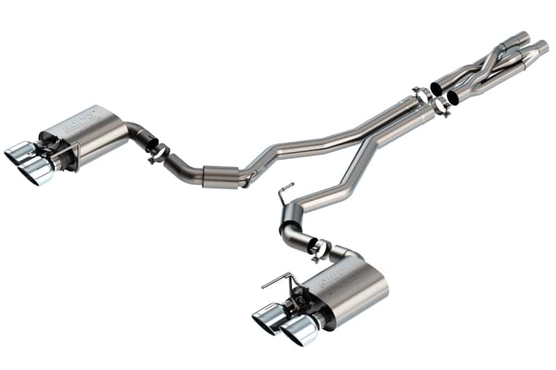 Borla — Borla 2020 Ford GT500 5.2L AT 3in ATAK CatBack Exhaust w/ Chrome Tips
Cat-Back System - view 1
