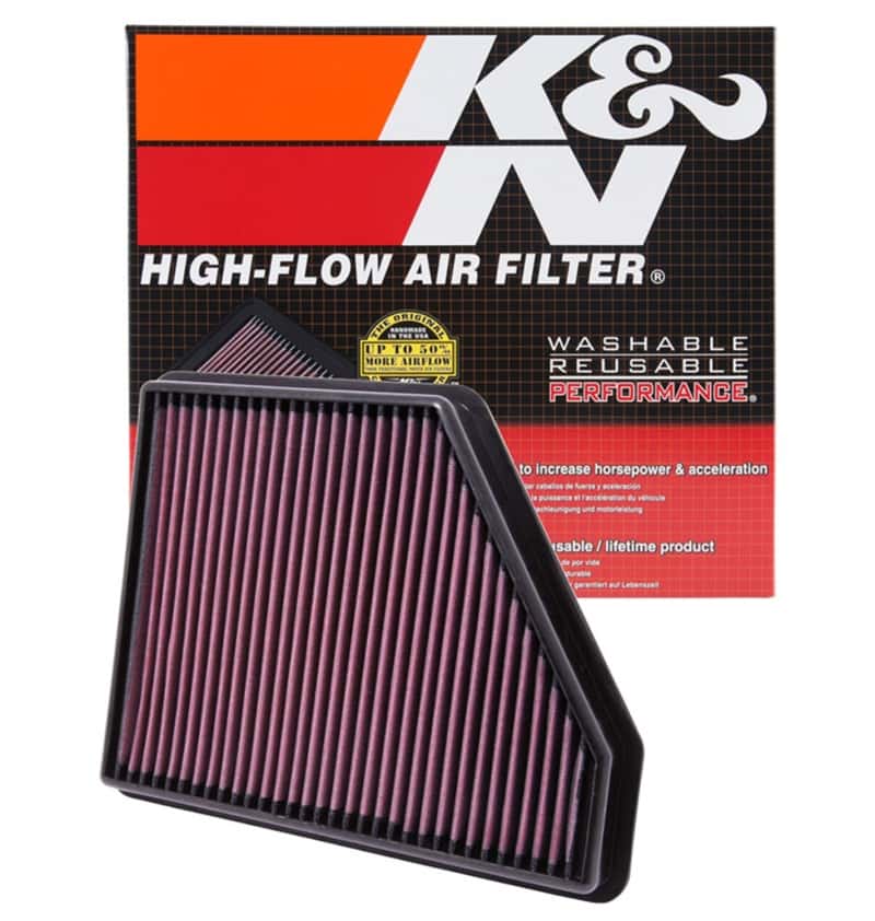 K&N Engineering — K&N 10 Chevy Camaro 3.6/6.2L Drop In Air Filter
Replacement Air Filt
Air Filter - view 7