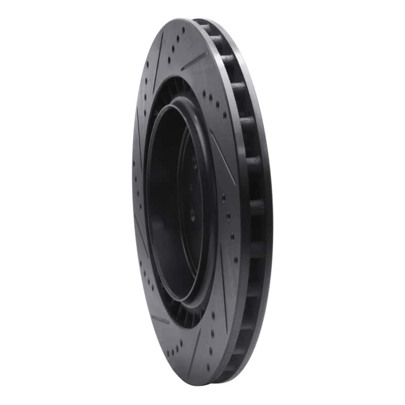 R1 Concepts — R1 04-11 Cadillac CTS Rear Right Drilled & Slotted Black Brake Rotor
R1 Brake Rotor Drill - view 4