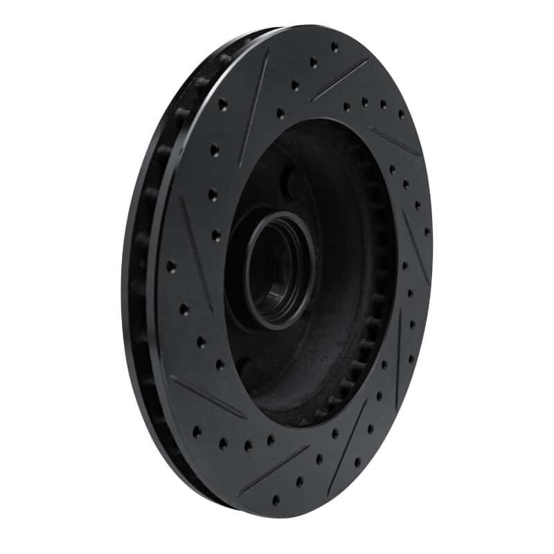 R1 Concepts — R1 94-01 Ford E-150 Econoline Front Right Drilled & Slotted Black Brake Rotor
R1 Brake Rotor Drill - view 4