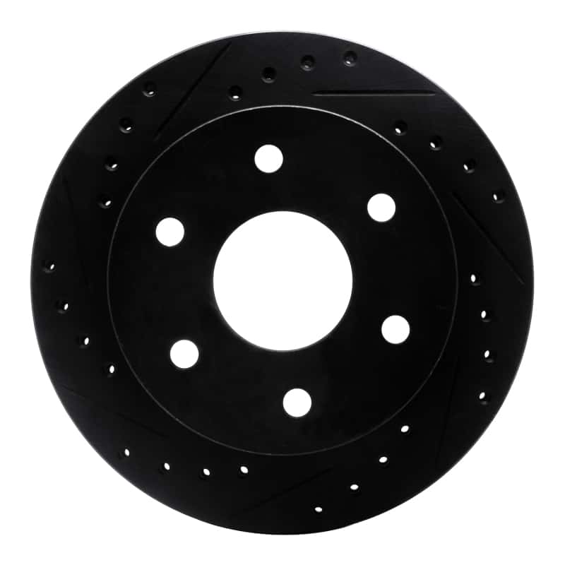 R1 Concepts — R1 1988-2000 Cadillac Escalade Front Left Drilled & Slotted Black Brake Rotor
R1 Brake Rotor Drill - view 1
