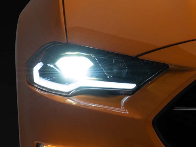 Raxiom — Raxiom 18-23 Ford Mustang GT EcoBoost LED Projector Headlights- Blk Housing (Clear Lens)
Headlights - view 1