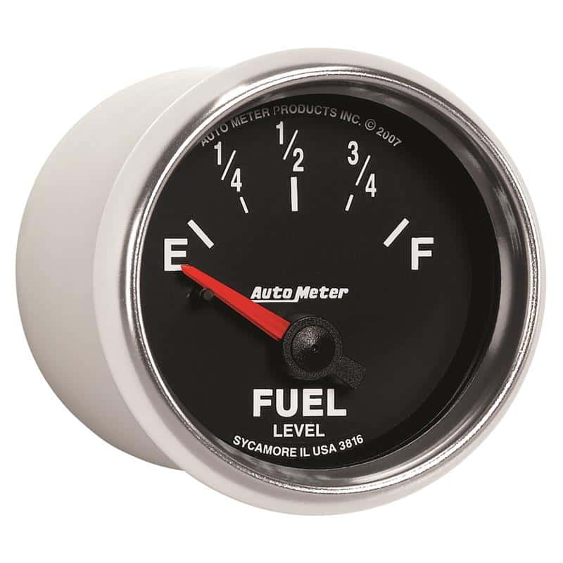 AutoMeter — AutoMeter Gauge Fuel Level 2-1/16in. 240 Ohm(e) to 33 Ohm(f) Elec Gs
2-1/16" FUEL LEVEL, - view 6