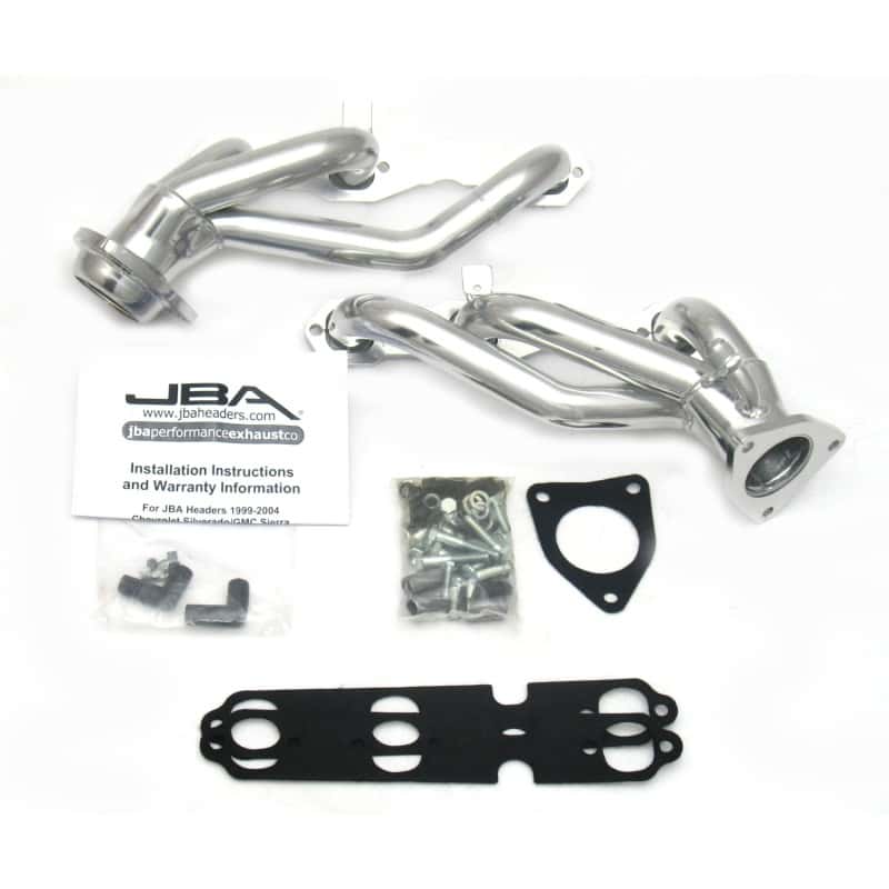 JBA — JBA 99-02 GM Truck 4.3L V6 w/o A.I.R. Injection 1-1/2in Primary Silver Ctd Cat4Ward Header
Exhaust Header - view 2