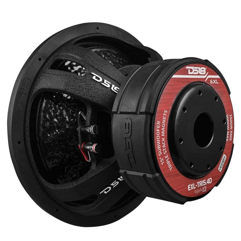 DS18 — DS18 15in 2500 Watts RMS 4+4 ohm DVC Quad Stacked Magnet Reinforced Cone Subwoofers - view 2