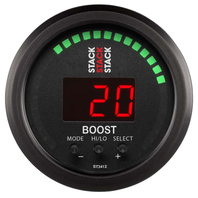 AutoMeter — Autometer Stack 52mm -1 to +2 Bar (-30INHG to +30 PSI) Boost Controller - Black
Boost Cntrl Blk 3Bar - view 1