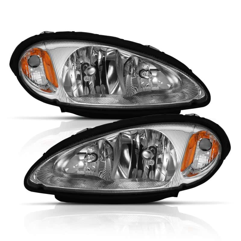 ANZO — ANZO 2001-2005 Chrysler Pt Cruiser Crystal Headlight Chrome Amber (OE)
Head Light Set - view 2