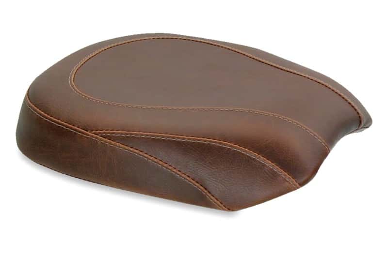 Mustang Motorcycle — Mustang 06-17 Harley Softail Wide Tire (200mm) Wide Tripper Passenger Seat - Distressed Brown - view 1