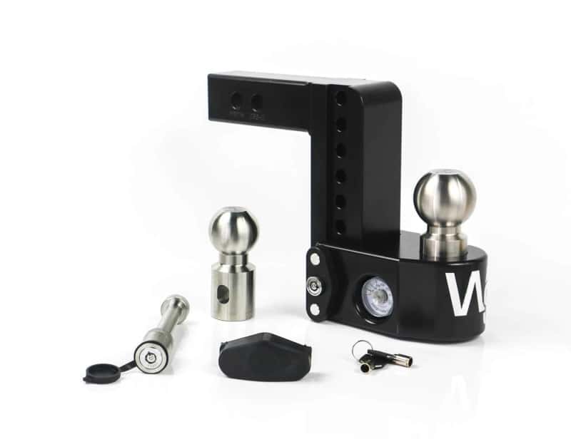 Weigh Safe — Weigh Safe 6in Drop Hitch w/Built-in Scale & 2in Shank (8K/12.5K GTWR) w/WS05 - Black Cerakote - view 1