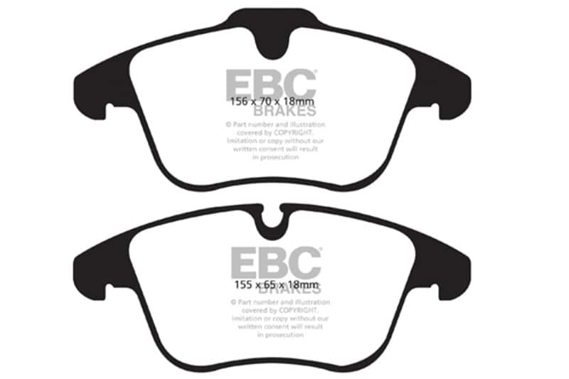 EBC — EBC 13-15 Jaguar XF Bluestuff Front Brake Pads
Disc Brake Pad - view 4