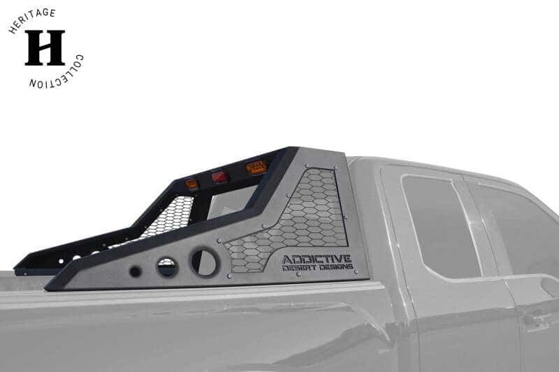 Addictive Desert Designs — Addictive Desert Designs 17-18 Ford F-150 Raptor HoneyBadger Chase Rack
TrkCabProt/HeadRk
Chase Rack - view 3