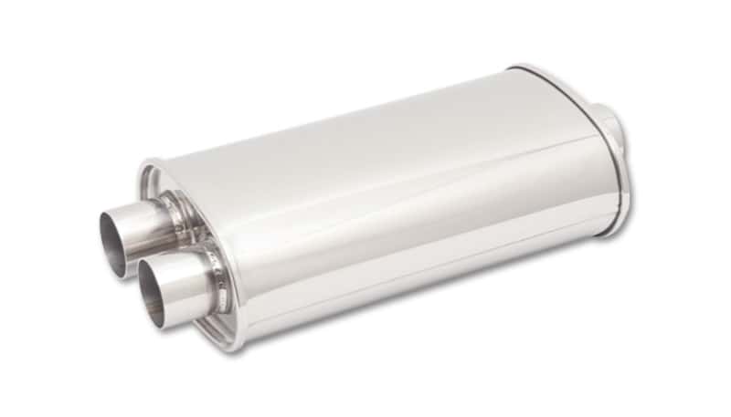 Vibrant — Vibrant StreetPower Oval Muff 5inx9inx15in long Muff body 2.5in in I.D. x dual 2.25in out CenterDual
2.5"x2.25"DualMufflr
2.5"IDMuffDual2.25OD
Muffler - view 1