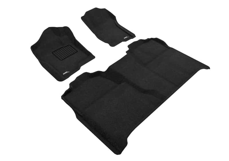 3D MAXpider — 3D MAXpider 07-13 Chevrolet Silverado 1500 Crew Cab Elegant 1st 2nd Row - Floor Mat Set (Black)
Floor Mat Set - view 1