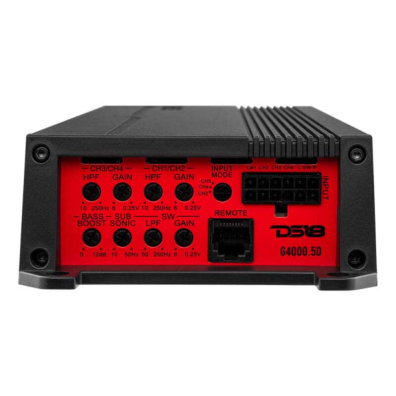DS18 — DS18 5-Chnl Amp 2x 420/4ohm Bridge SUB 900/1ohm 4 x 220 SUB 600/2ohm 4 x 130 SUB 300/4 ohm Watts RMS - view 2