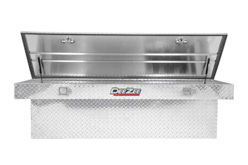 Dee Zee — Dee Zee Universal Tool Box - Red Crossover - Single Lid BT Alum Full Size (Deep)
ToolBxTrkBedRTR - view 6