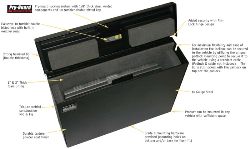 Tuffy Products — Tuffy Laptop Computer Lockbox W/ Keyed Lock
Lockbox - view 5