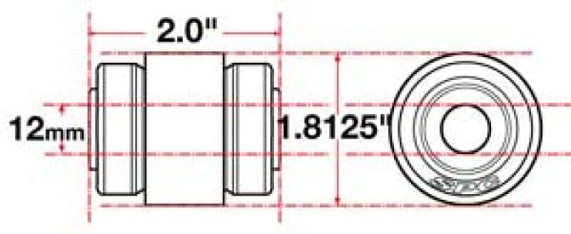 SPC Performance — SPC Performance Flex Joint xAxis Jeep JK Front UCA 12mm X 2 X 1.8125
CROSSAXIS JOINT
XAXIS JOINT - view 3