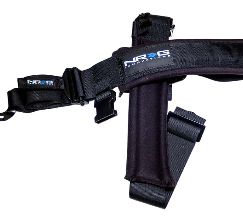 NRG — NRG SFI 16.1 5PT 3in Seat Belt Harness / Latch Link - Black - view 2