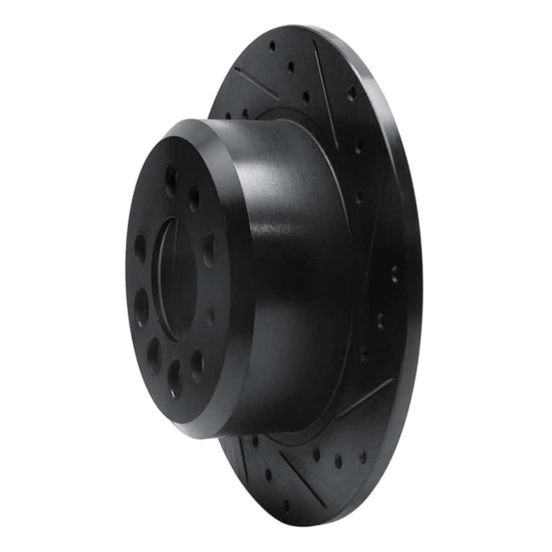 R1 Concepts — R1 74-95 Volvo 244 Rear Right Drilled & Slotted Black Brake Rotor
R1 Brake Rotor Drill - view 2