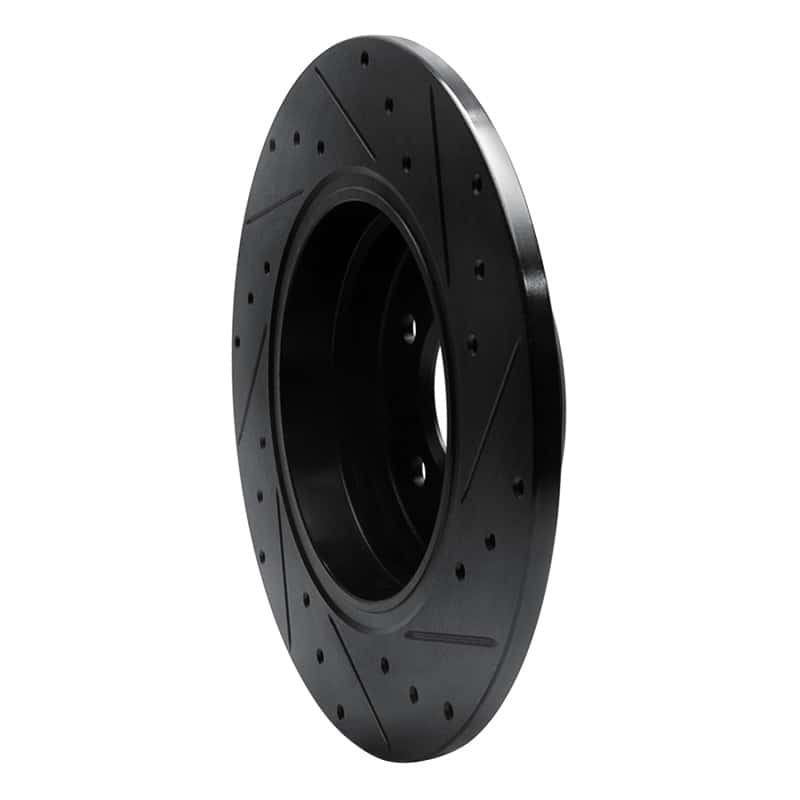 R1 Concepts — R1 91-01 BMW 740IL Rear Left Drilled & Slotted Black Brake Rotor
R1 Brake Rotor Drill - view 4
