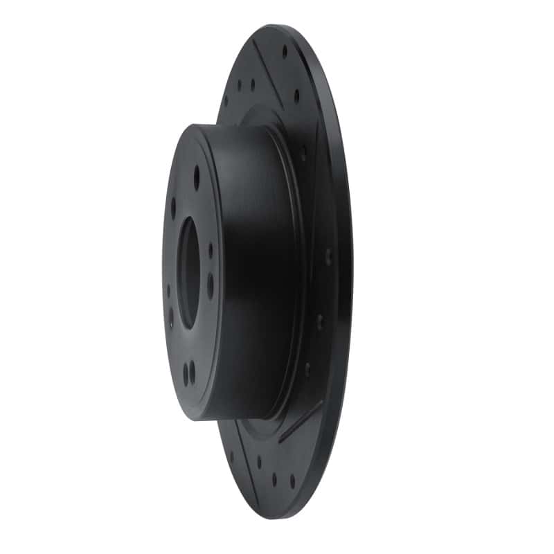 R1 Concepts — R1 2016-2025 Honda HR-V Rear Right Drilled & Slotted Black Brake Rotor
R1 Brake Rotor Drill - view 2