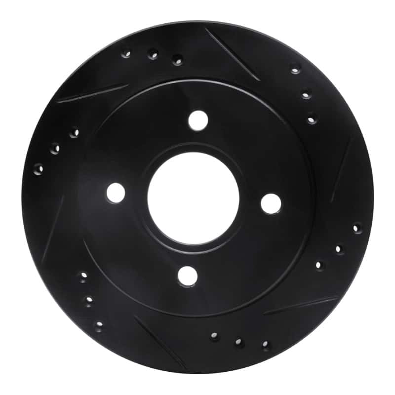 R1 Concepts — R1 95-04 Ford Contour Rear Right Drilled & Slotted Black Brake Rotor
R1 Brake Rotor Drill - view 1
